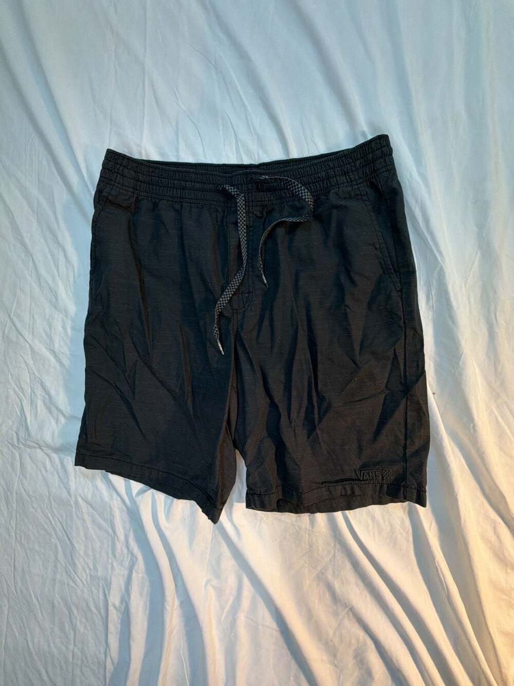 Vans Mens Elastic Waist Beach/Swim Shorts Black
